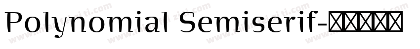 Polynomial Semiserif字体转换